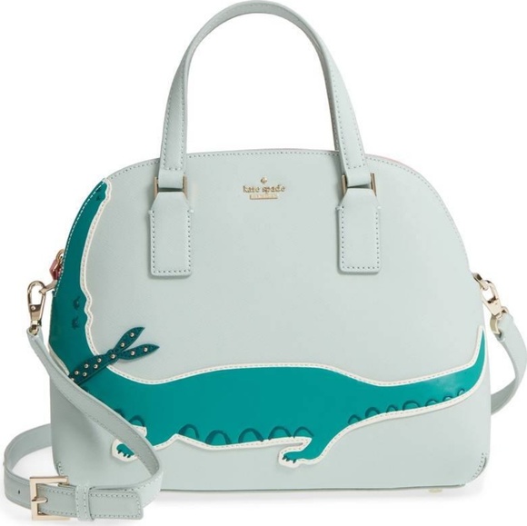 SOLD kate spade swamped alligator lottie satchel - Picture 7 of 8